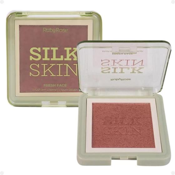 Imagem de Blush Ruby Rose Silk Skin Fresh Face Apricot He Hb-F1000-3