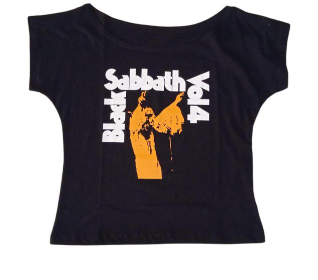 Imagem de Blusinha Black Sabbath Feminina Gola Canoa BO1023 BRC