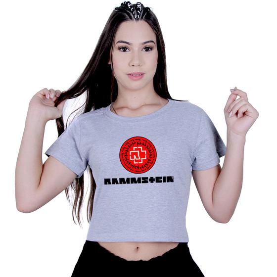 Imagem de Blusinha Cropped Algodão Rammstein Rock