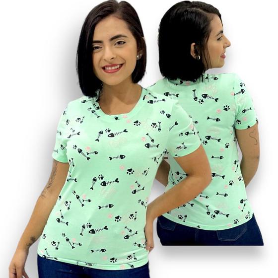 Imagem de Blusinha Feminina T-shirt Baby Look Premium Importada