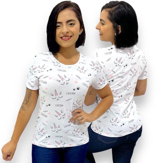 Imagem de Blusinha Feminina T-shirt importada Baby Look Premium