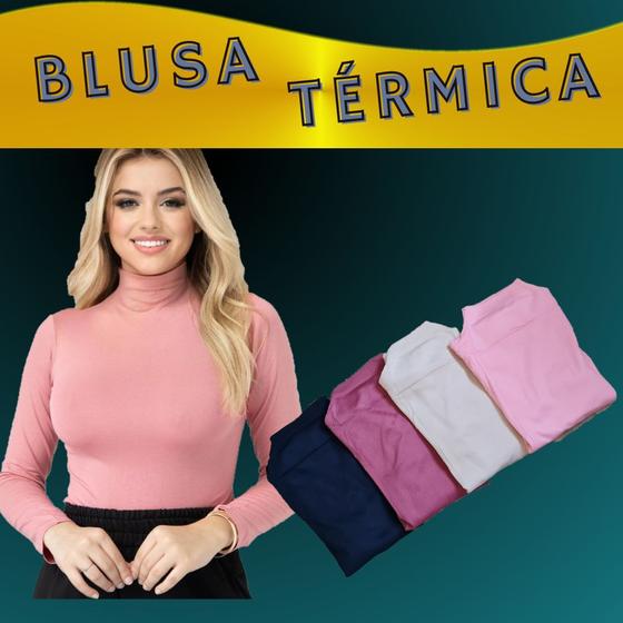 Imagem de Blusinha Feminina Térmica - Blusa Segunda Pele gola Alta