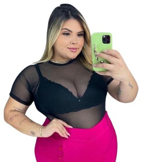 Imagem de Blusinha  plus size tamanho grande g1 xgg bt2