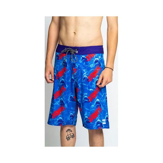 Imagem de Boardshort Masculino Sublimado Collab Jaws Azul 9321A - HD