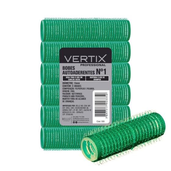 Imagem de BOBES AUTOADERENTES VERTIX Nº 1 VERDE CÓD.335