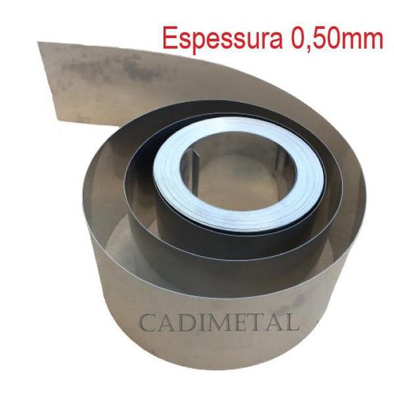 Bobina Aluminio Espessura 0,50mm x Largura 30cm x Comprimento 3mts Cadimetal Menor preço em Bobina Aluminio Espessura 0,50mm x Largura 30cm x Comprimento 3mts Cadimetal