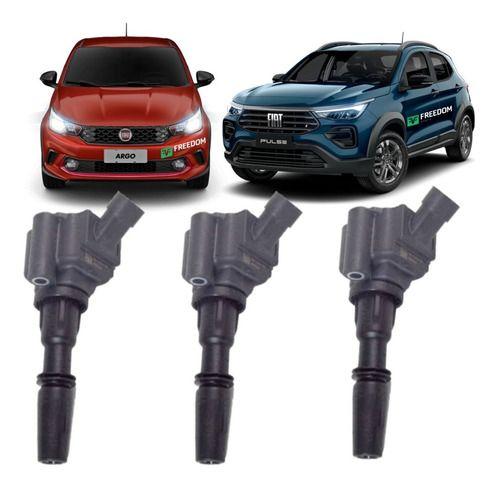 Imagem de Bobina de ignição fiat argo mobi 1.0 3c 6v 2016 á 2022 kit c/3