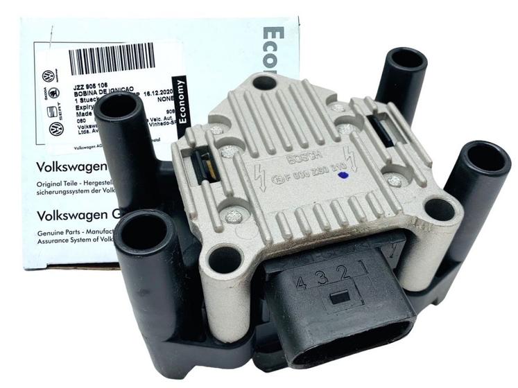 Imagem de Bobina de Ignição Gol G3 G4 Fox 1.0 1.6 Polo Golf Parati Kombi Original Volkswagen