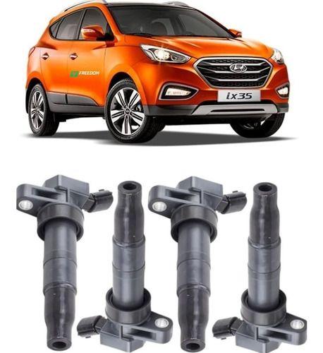 Imagem de Bobina de ignição kia sportage hyundai ix35 santa fe 2.0 2.4 - 273003f100 kit c/4 unidades