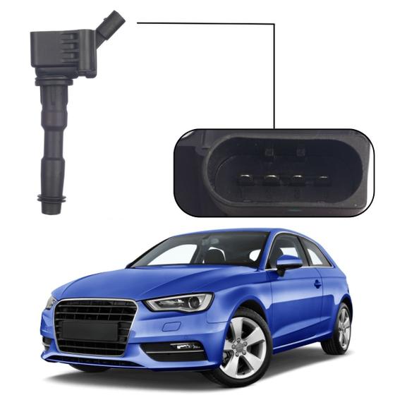 Imagem de Bobina Ignição Audi A3 Com Módulo 4 Pinos 2013 2014 A 2024