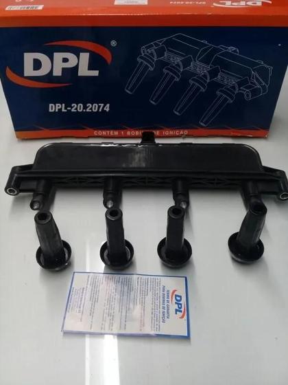 Imagem de Bobina Ignição DPL202074 Xsara 1.6 97/00 Xsara Picasso 1.6 99/14 206 306 406 Partner 1.4 1.6 97/00 4 Pinos S/Modulo Conector Preto 