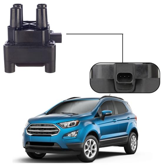 Imagem de Bobina Ignição Ford Ecosport Flex C/ 3 Pinos 2008 2009 2010