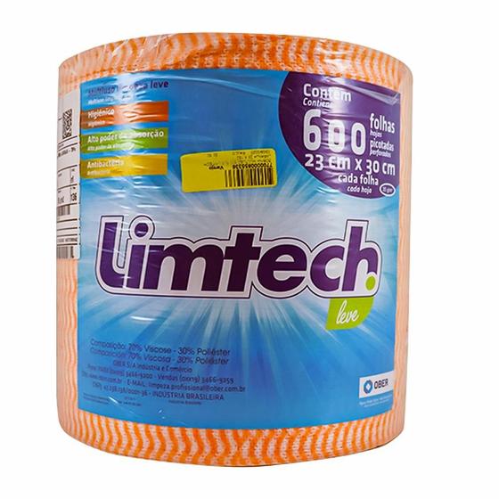 Imagem de Bobina Multiuso Limtech 23 x 30 Cm 600 Folhas Laranja