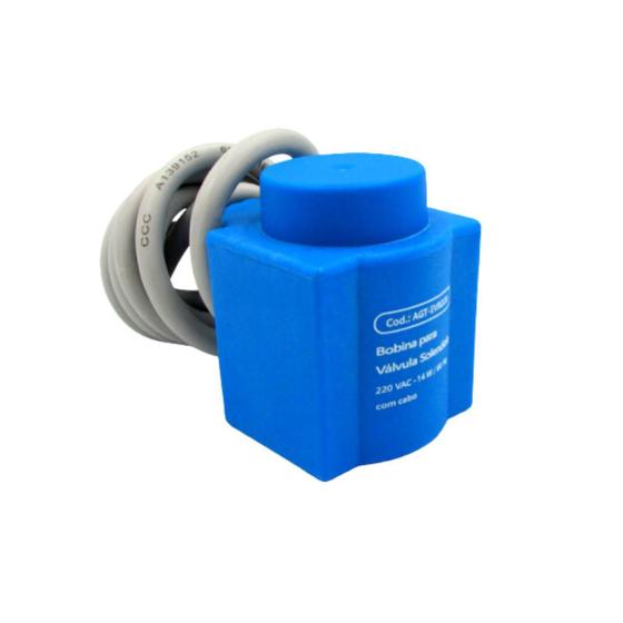 Imagem de Bobina Para Válvula Solenoide 220Vac 14W/60Hz Com Cabo