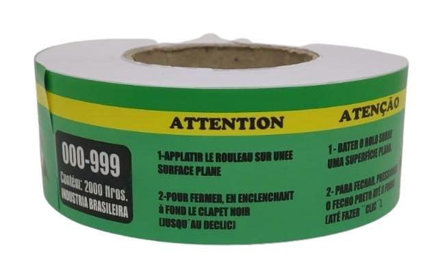 Imagem de Bobina Senha de Atendimento 3 Dígitos - 2000 números - Verde