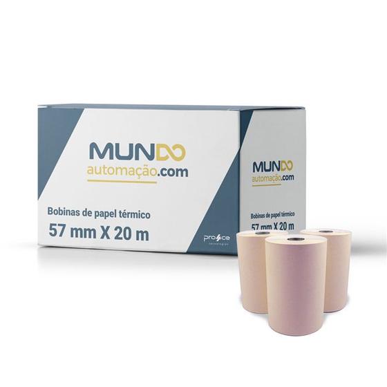 Bobina térmica 57x20 para impressora portátil - 84 unidades Menor preço em Bobina térmica 57x20 para impressora portátil - 84 unidades