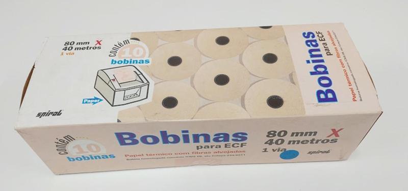 Bobina Térmica Para Ecf 80mmx40mt Fibras Alvejadas - Spiral é boa?