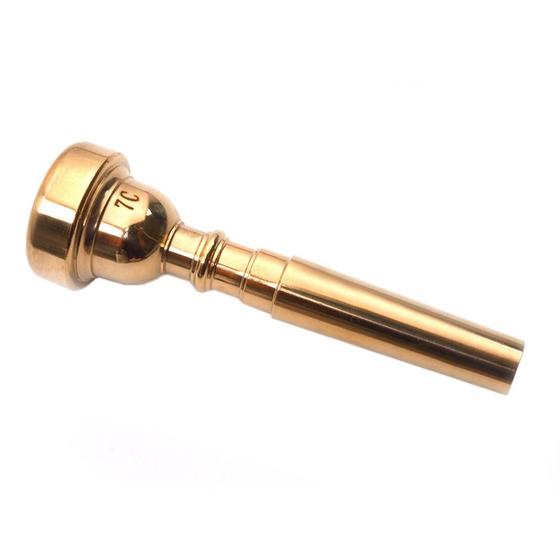 Imagem de Bocal Metal 7C Dourado Laqueado Para Trompete Alta Qualidade