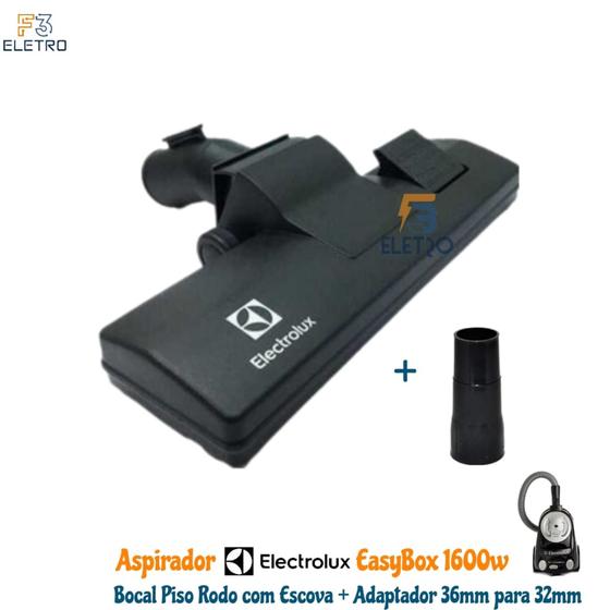 Imagem de Bocal Para Piso Rodo com Escova e Adaptador para Aspirador de Pó Electrolux Easybox 1600w