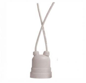 Bocal Pendente Soquete E27 C/ Rabicho 4A 250V - Branco - Foxlux Menor preço em Bocal Pendente Soquete E27 C/ Rabicho 4A 250V - Branco - Foxlux