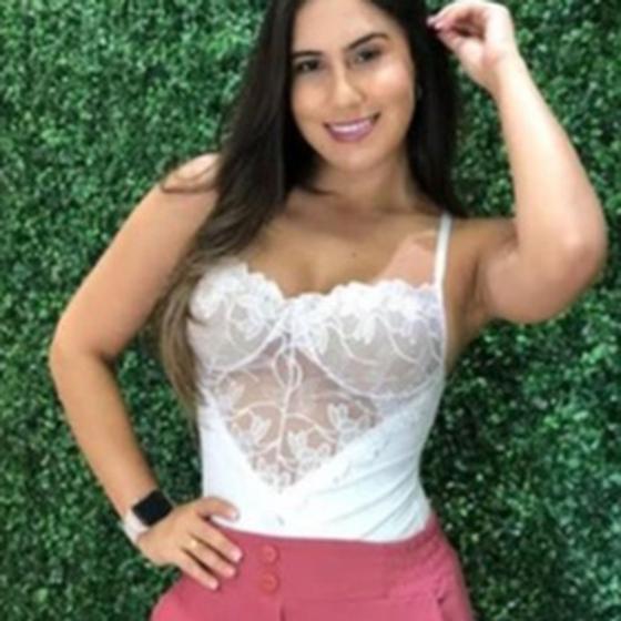 Imagem de Body alça fina renda floral com bojo feminino