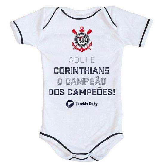 Imagem de Body Aqui é Corinthians Campeão dos Campeões Oficial - Torcida baby