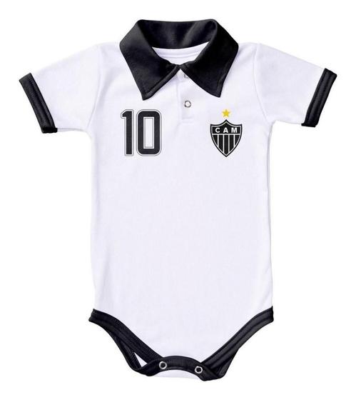 Imagem de Body Atlético MG Polo Branco Torcida Baby