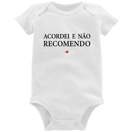 Imagem de Body Bebê Acordei e não recomendo - Foca na Moda