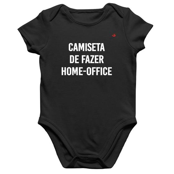 Imagem de Body Bebê Algodão Camiseta de fazer home-office - Foca na Moda