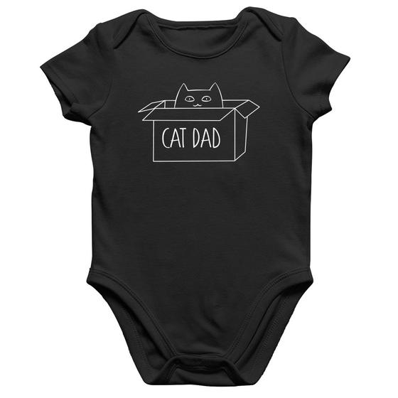 Imagem de Body Bebê Algodão Cat Dad - Foca na Moda