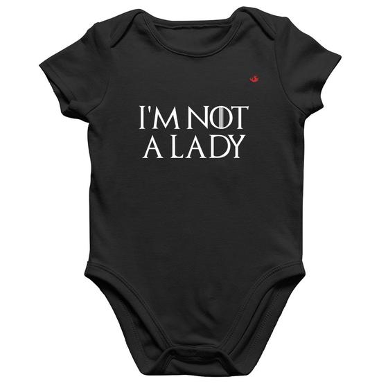 Imagem de Body Bebê Algodão I'm not a lady - Foca na Moda