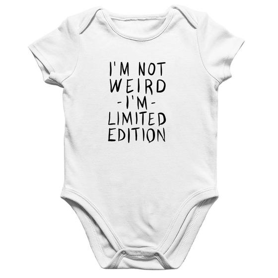 Imagem de Body Bebê Algodão Im not weird Im limited edition - Foca na Moda