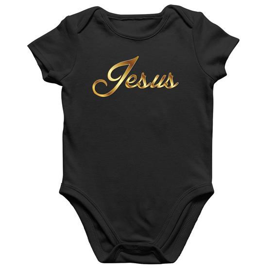 Imagem de Body Bebê Algodão Jesus  - Foca na Moda