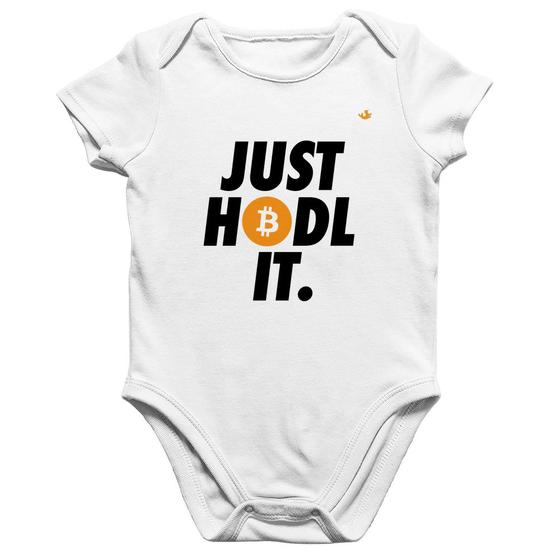 Imagem de Body Bebê Algodão Just hodl it - Foca na Moda