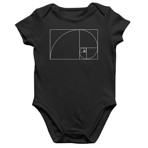 Imagem de Body Bebê Algodão Proporção Áurea Fibonacci - Foca na Moda
