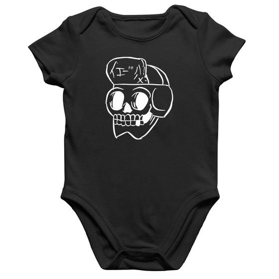 Imagem de Body Bebê Algodão Skull Skeleton - Foca na Moda