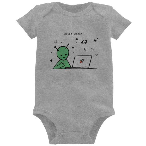 Imagem de Body Bebê Alien Hello World! - Foca na Moda
