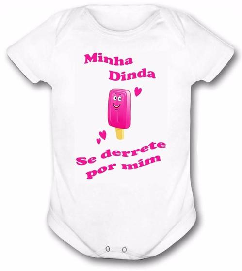 Imagem de Body Bebê Frase De Dinda Body Frase Madrinha