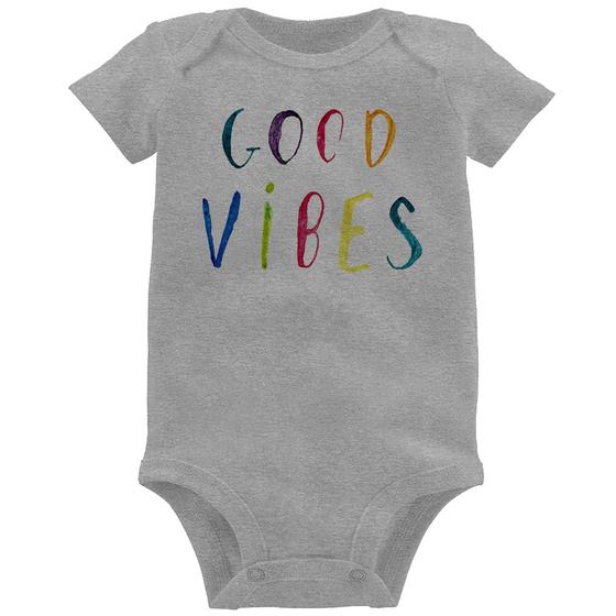 Imagem de Body Bebê Good Vibes Cores - Foca na Moda
