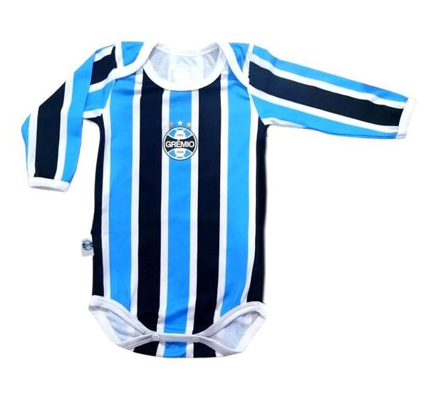 Imagem de Body Bebê Grêmio Campo Listrado Longo Oficial