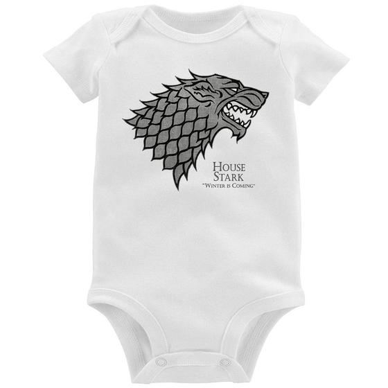 Imagem de Body Bebê House Stark: Winter is Coming - Foca na Moda