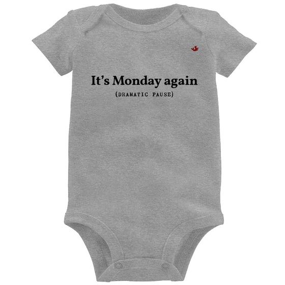 Imagem de Body Bebê It's Monday again - Foca na Moda