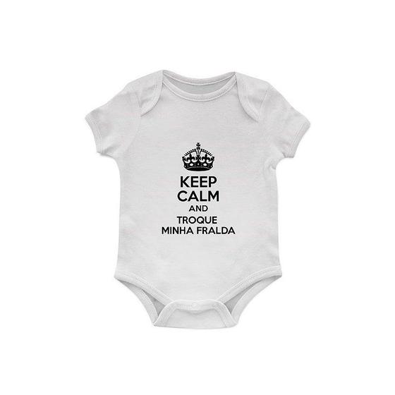 Imagem de Body Bebê Keep Calm And Troque Minha Fralda
