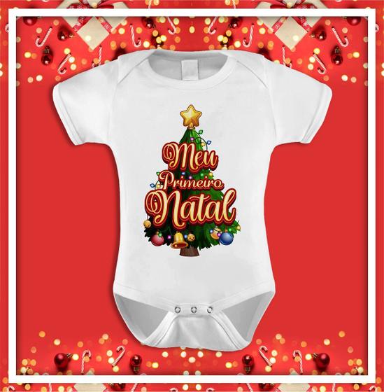 Imagem de Body bebê meu primeiro natal roupa de bebe para natal