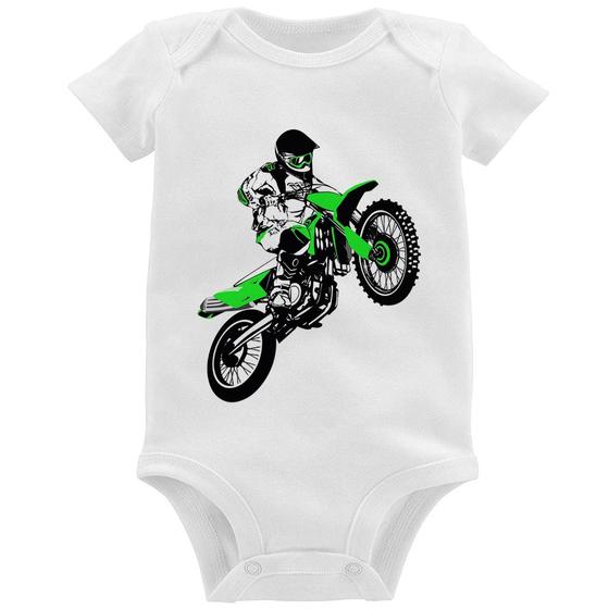 Imagem de Body Bebê Motocross Jump Verde - Foca na Moda