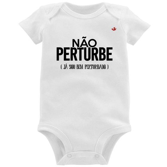 Imagem de Body Bebê Não perturbe, já sou bem perturbado - Foca na Moda