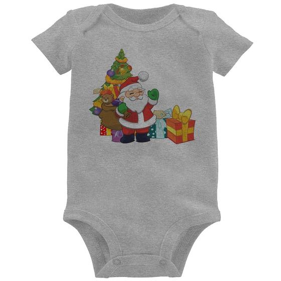 Imagem de Body Bebê Natal Papai Noel - Foca na Moda