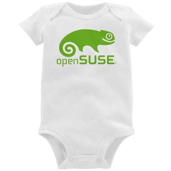 Imagem de Body Bebê openSUSE Linux Logo - Foca na Moda