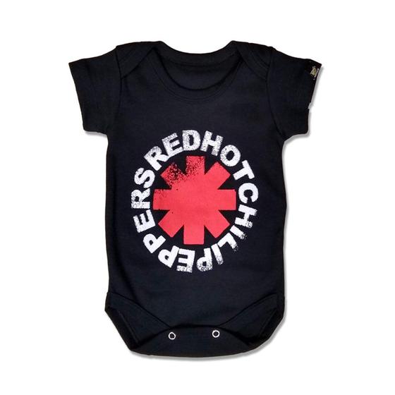 Imagem de Body Bebê Red Hot Chili Peppers Logo Spray Art Rock