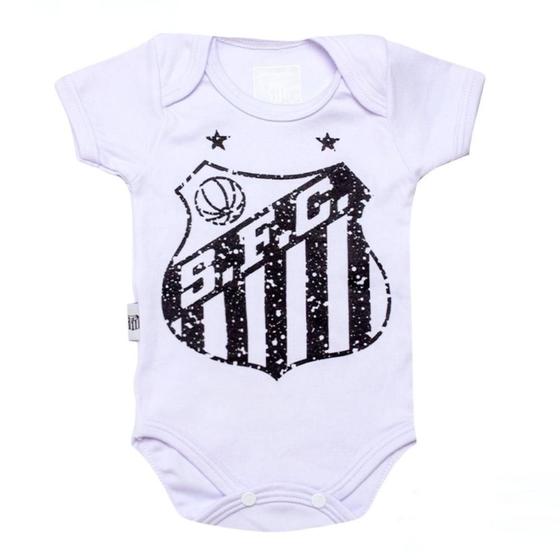 Imagem de Body Bebê Santos Branco Escudo Oficial